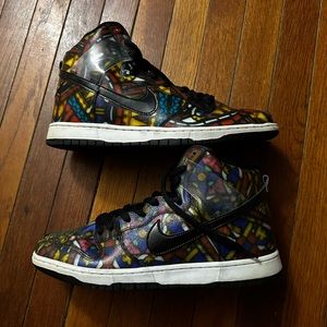 Concepts x SB Dunk High “Stained Glass”  size 12